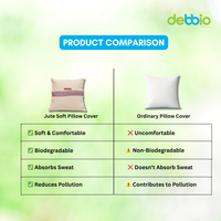 Jute Soft Pillow Cover