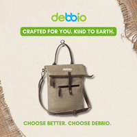 Jute Sling Bag with Leather Straps