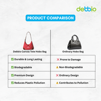 Red Hobo CANVAS TOTE Bag for Women